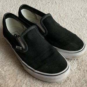 Black slip on vans